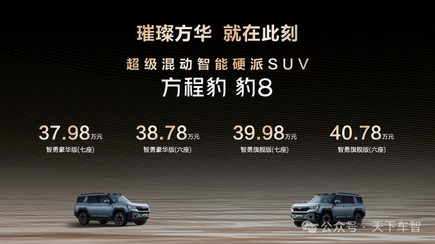 国货旗舰来了！比亚迪华为联合发布方程豹 豹8上市，售价37.98万元起